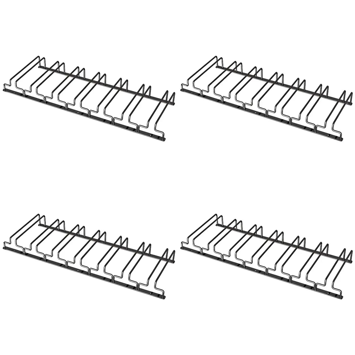 Minimalist Black Metal Hanging Wine Glass Rack Various Sizes Image - 29