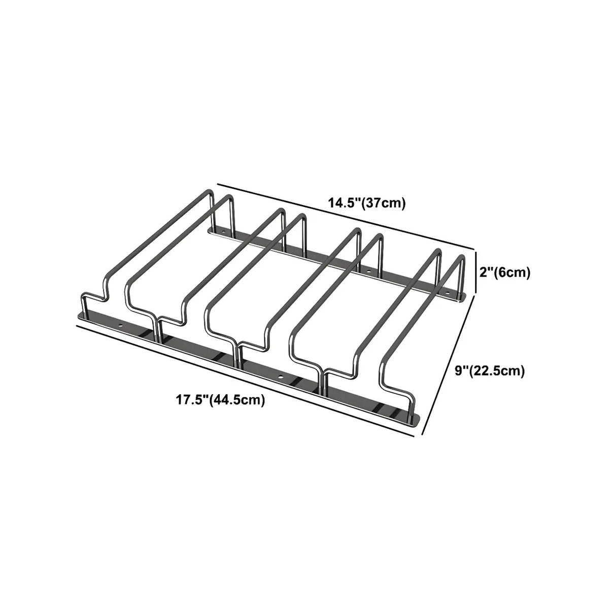 Minimalist Black Metal Hanging Wine Glass Rack Various Sizes Image - 32