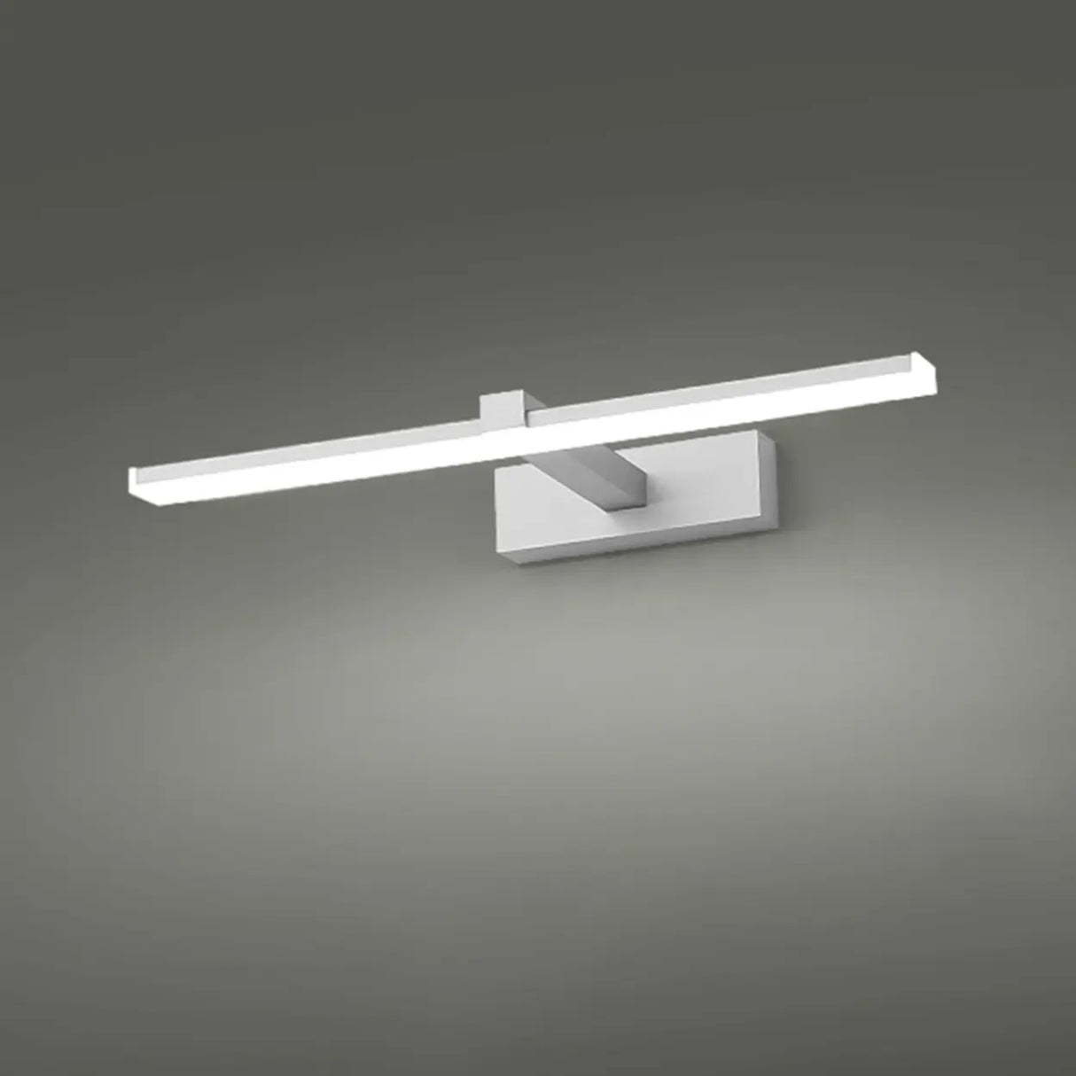 Minimalist Black Rectangular LED Vanity Light Image - 9