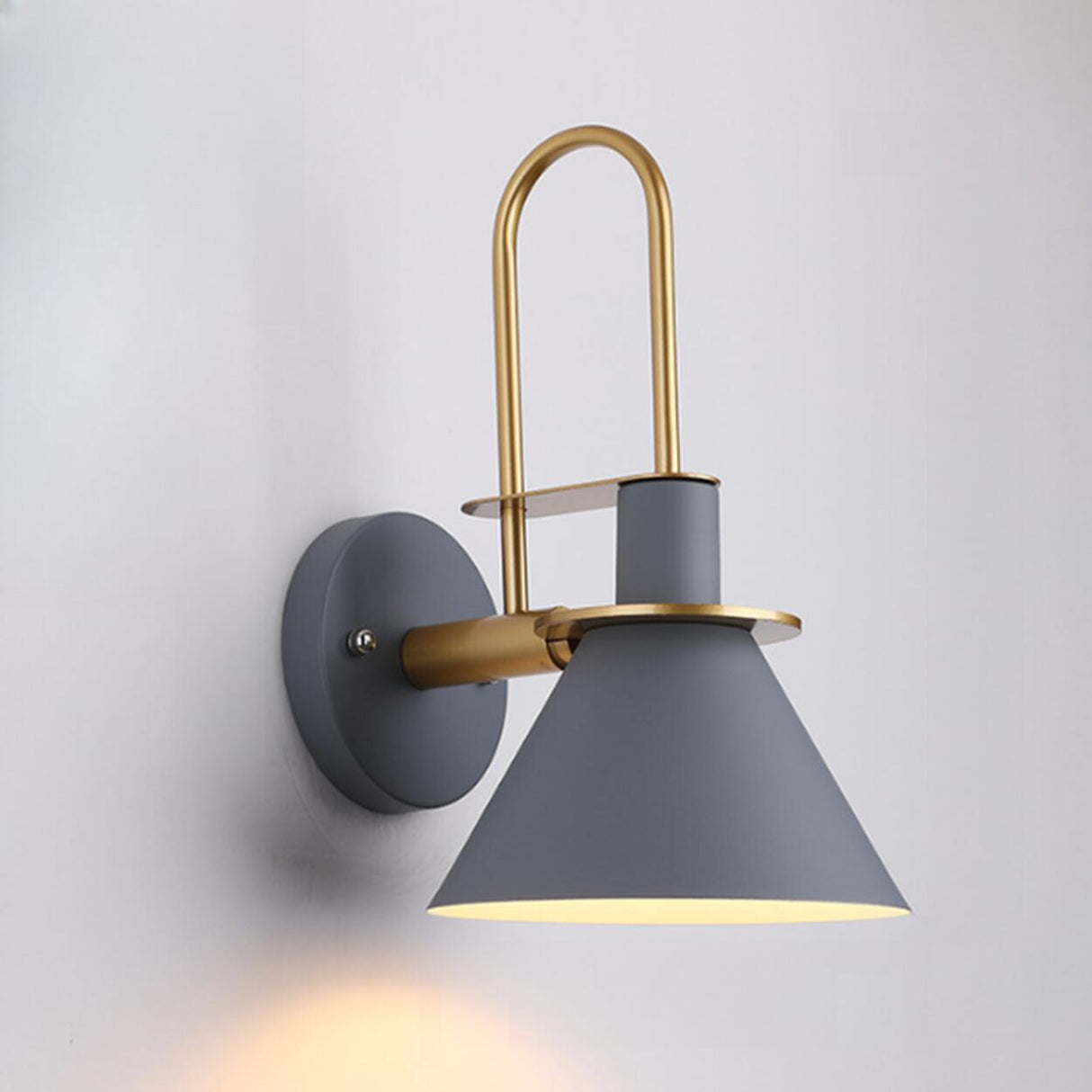 Minimalist Casual Cone Metal LED Wall Sconce Light Image - 7
