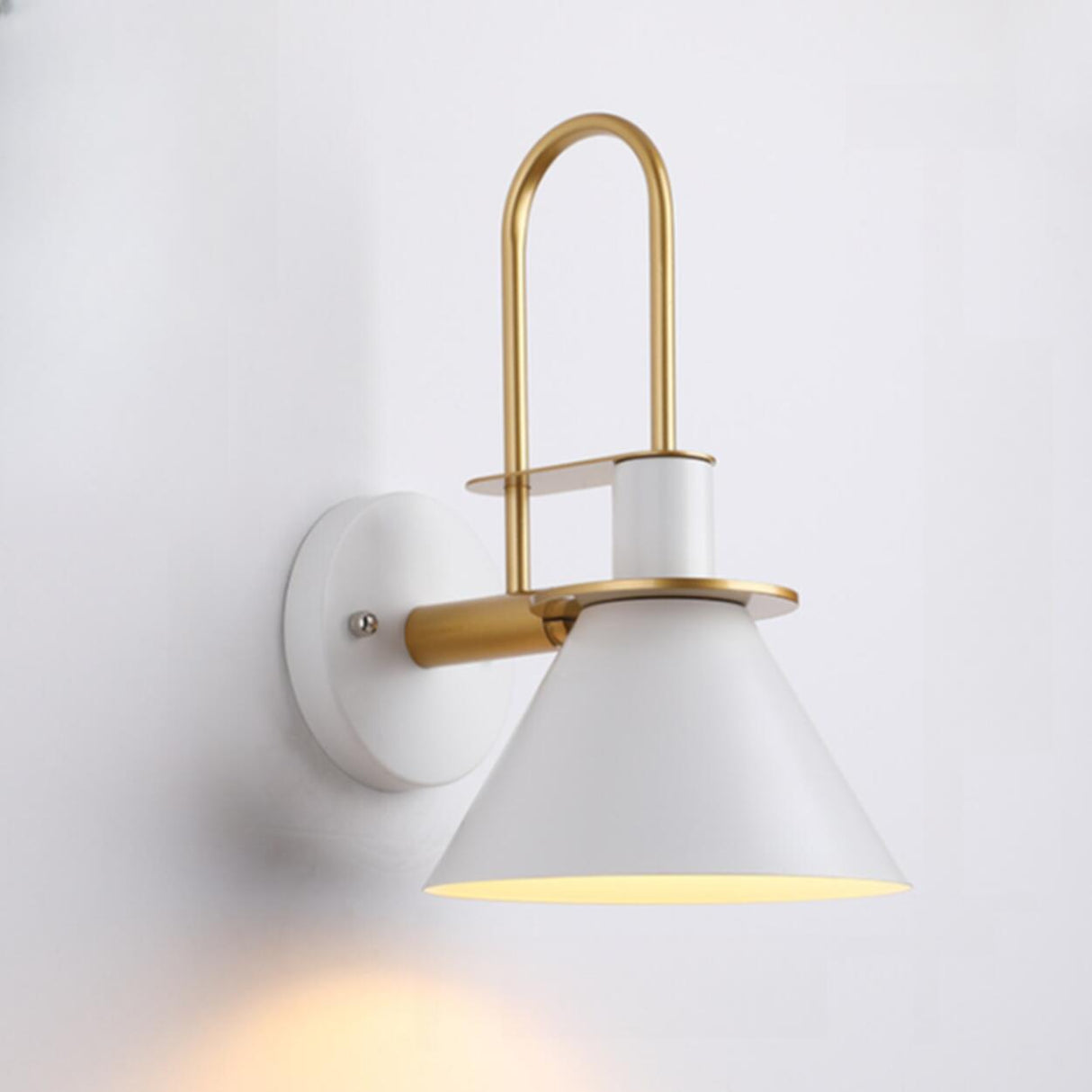 Minimalist Casual Cone Metal LED Wall Sconce Light Image - 8