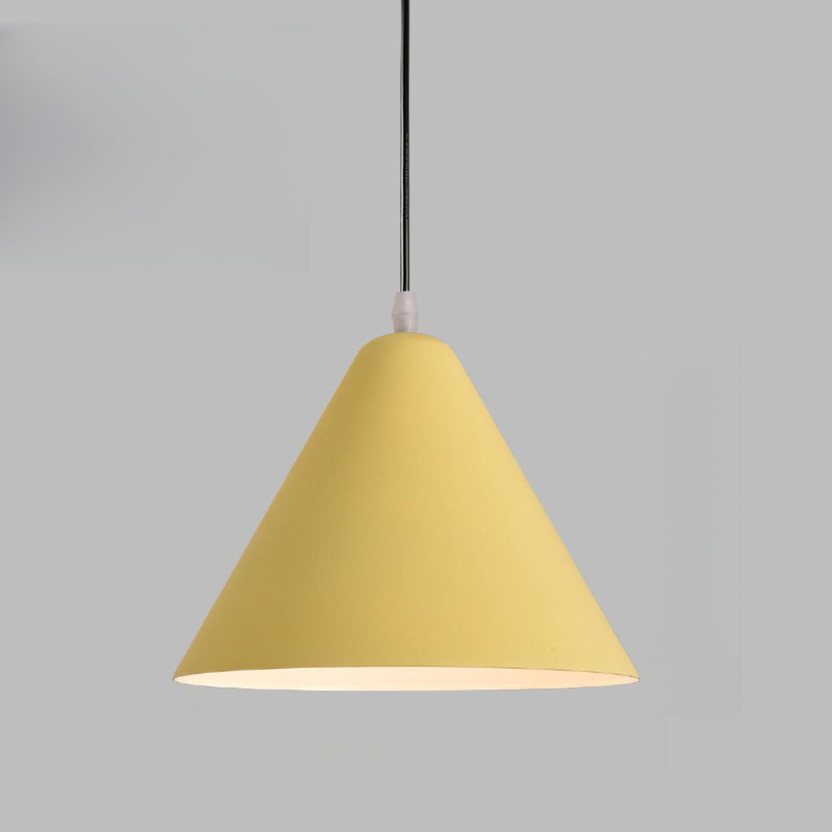 Minimalist Colorful Cone Aluminum Pendant Light Image - 10