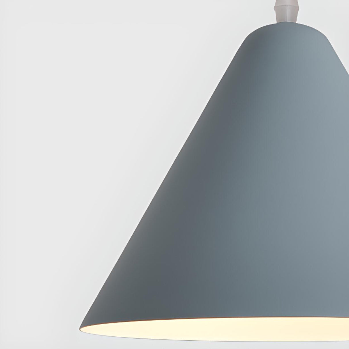 Minimalist Colorful Cone Aluminum Pendant Light Image - 21