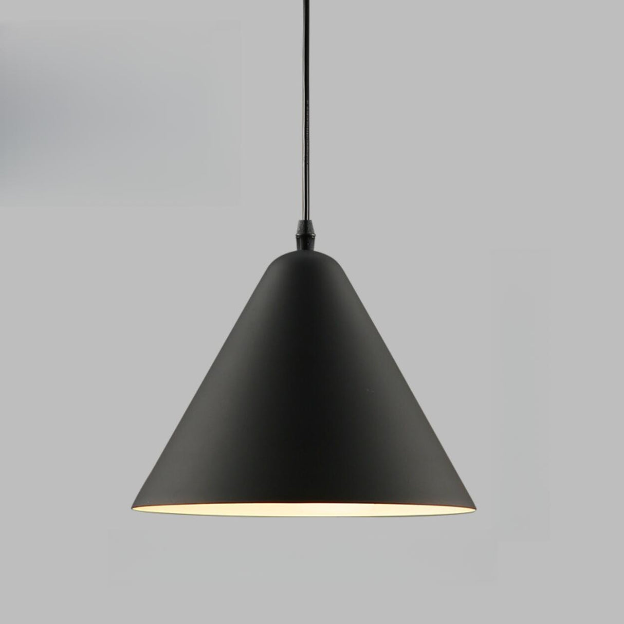 Minimalist Colorful Cone Aluminum Pendant Light Image - 6