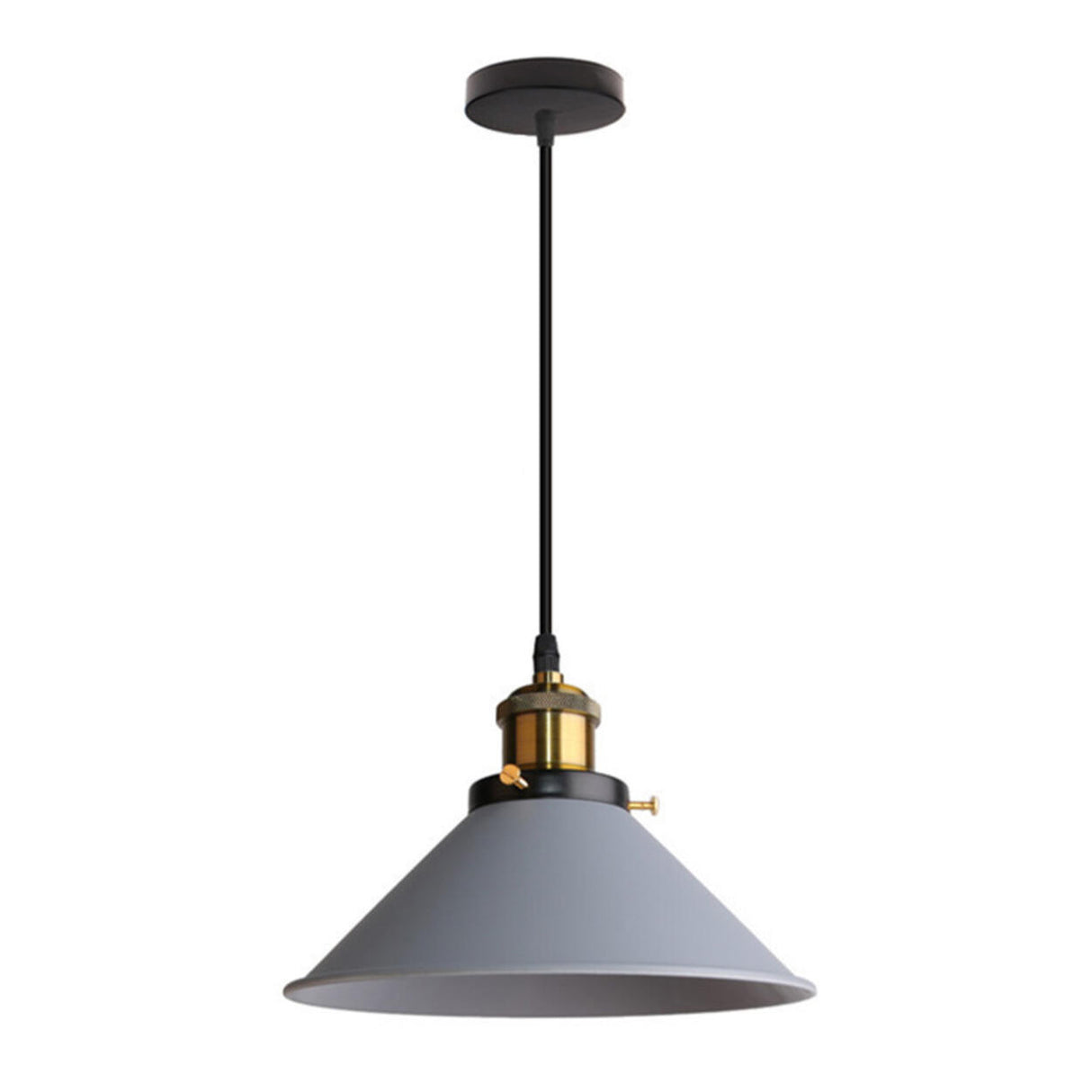 Minimalist Colorful Cone Iron Dining Room Pendant Light Image - 2