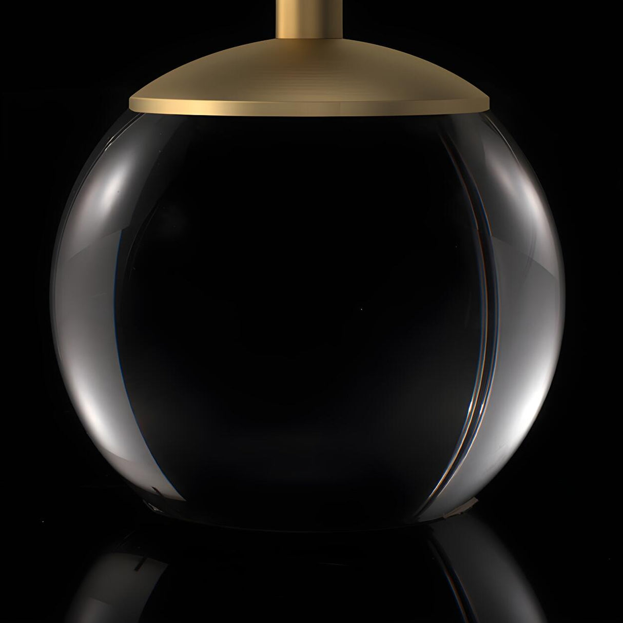 Minimalist Column Lampshade Glass Ball Base Table Lamp Image - 7