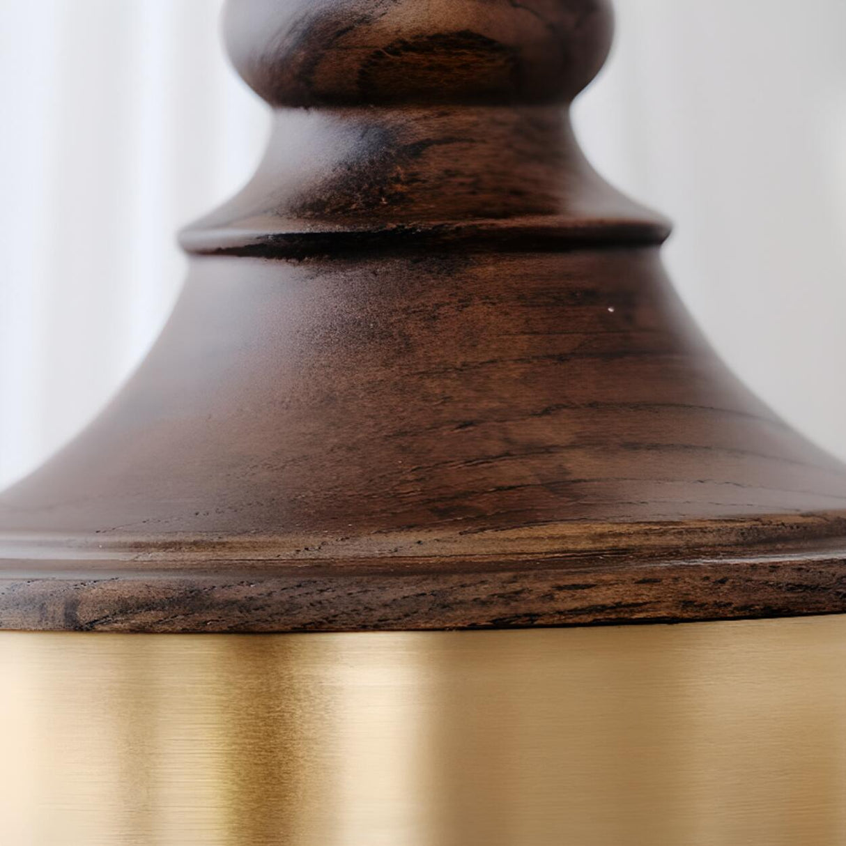 Minimalist Geometric Brass Pleated Fabric Drum Chandelier Image - 7