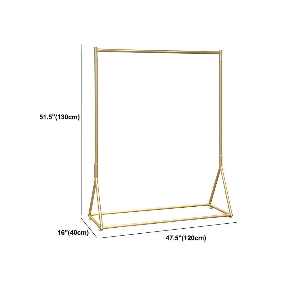 Minimalist Gold Metal Large Entryway Freestanding Coat Rack Image - 14