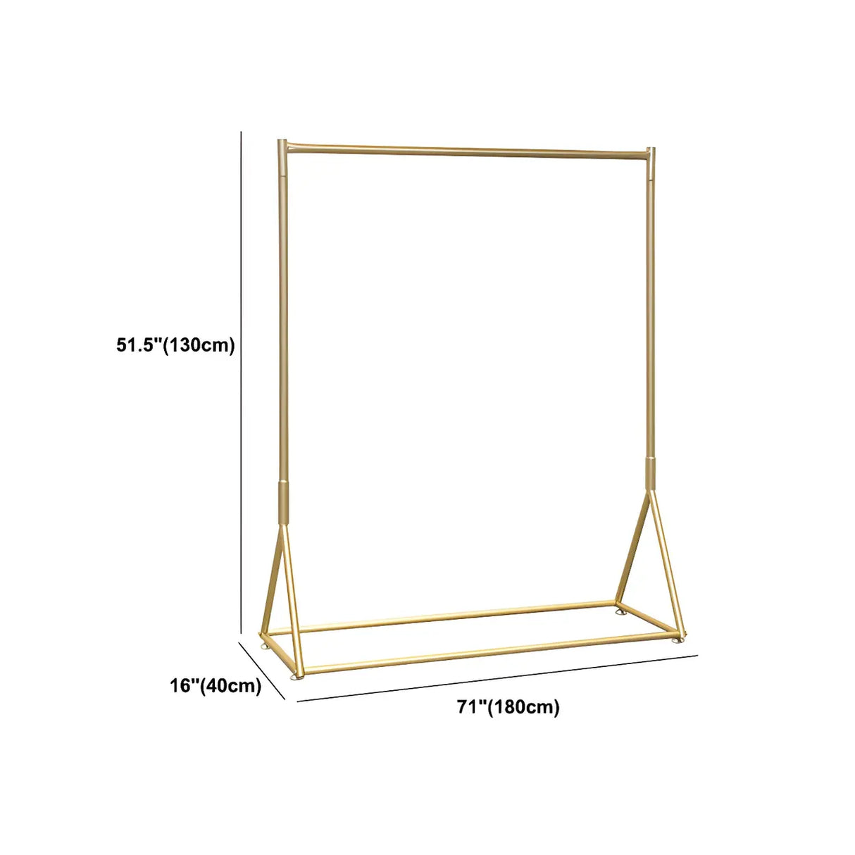 Minimalist Gold Metal Large Entryway Freestanding Coat Rack Image - 16