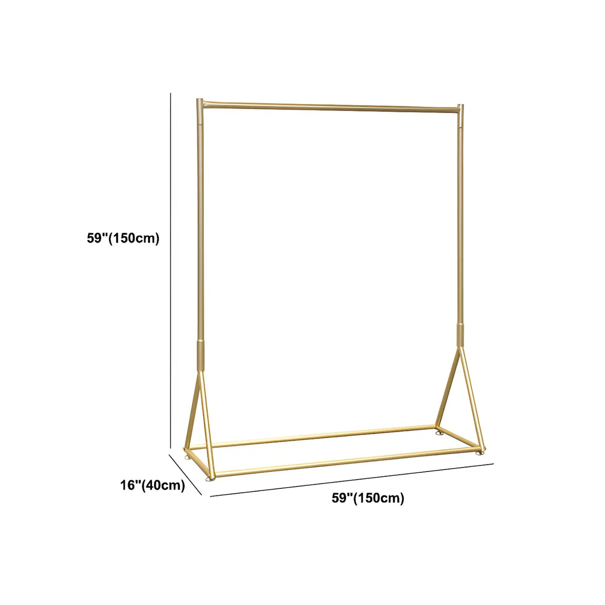 Minimalist Gold Metal Large Entryway Freestanding Coat Rack Image - 19