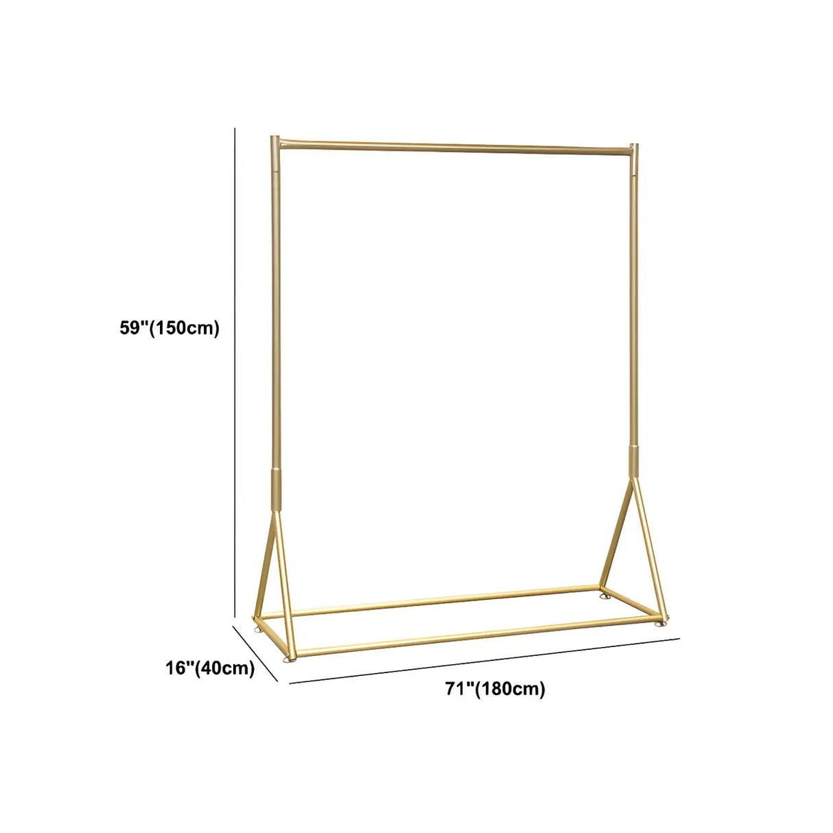 Minimalist Gold Metal Large Entryway Freestanding Coat Rack Image - 20