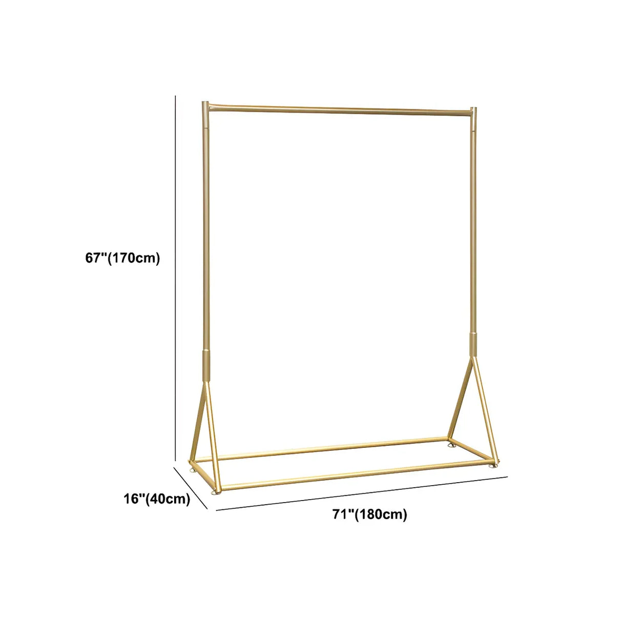 Minimalist Gold Metal Large Entryway Freestanding Coat Rack Image - 28