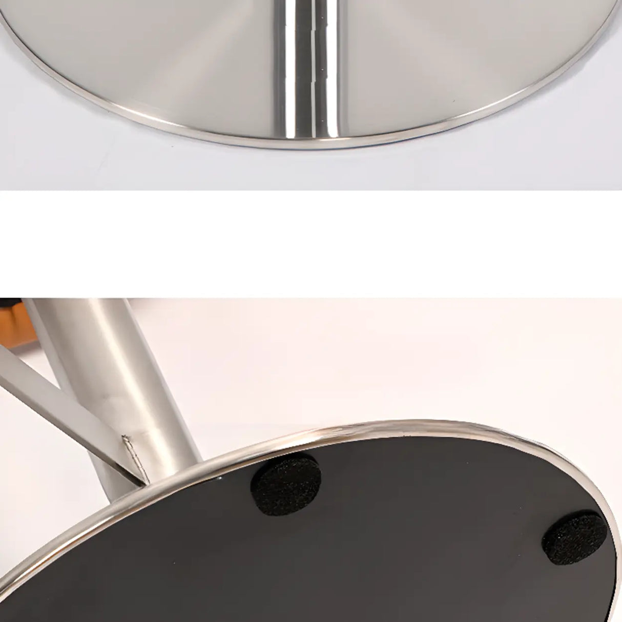 Minimalist Gray Rotatable Backrest Barrel Seat Bar Stool Image - 7