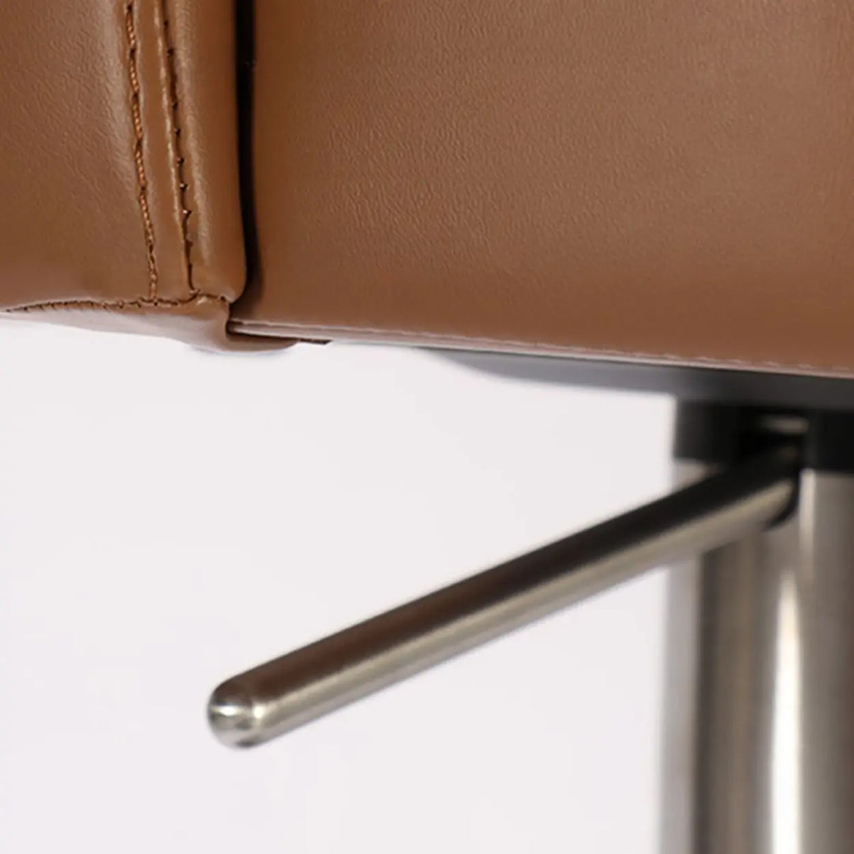 Minimalist Gray Rotatable Backrest Barrel Seat Bar Stool Image - 9