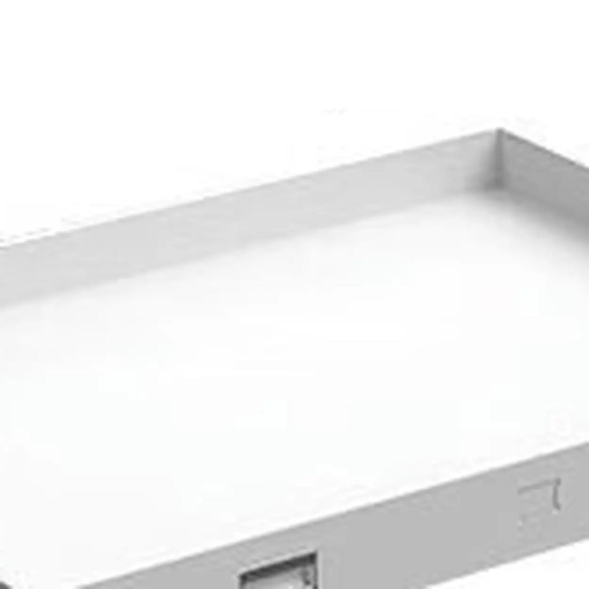 Minimalist Horizontal Steel Grey Filing Cabinet with Lock Image - 7