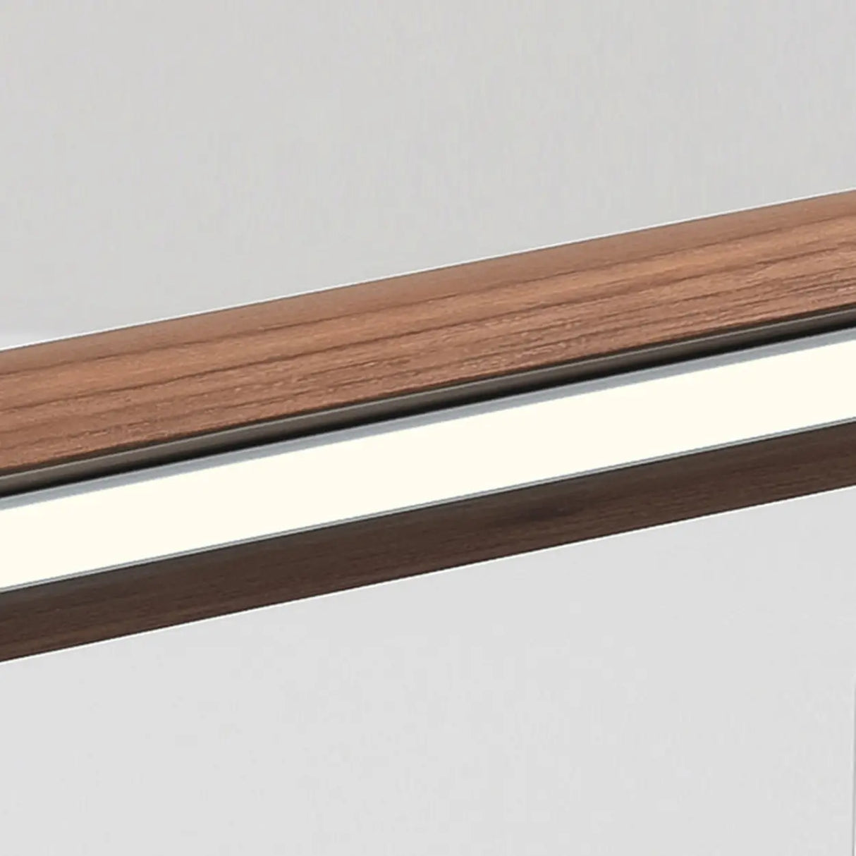 Minimalist LED Geometric Wood Island Hanging Light Image - 9