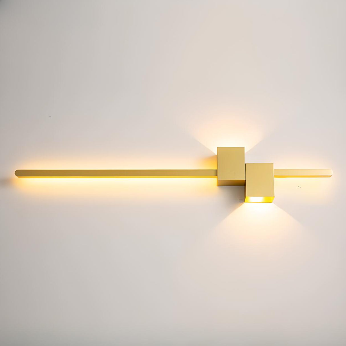 Minimalist Linear Design Vertical Black Wall Sconce Image - 7