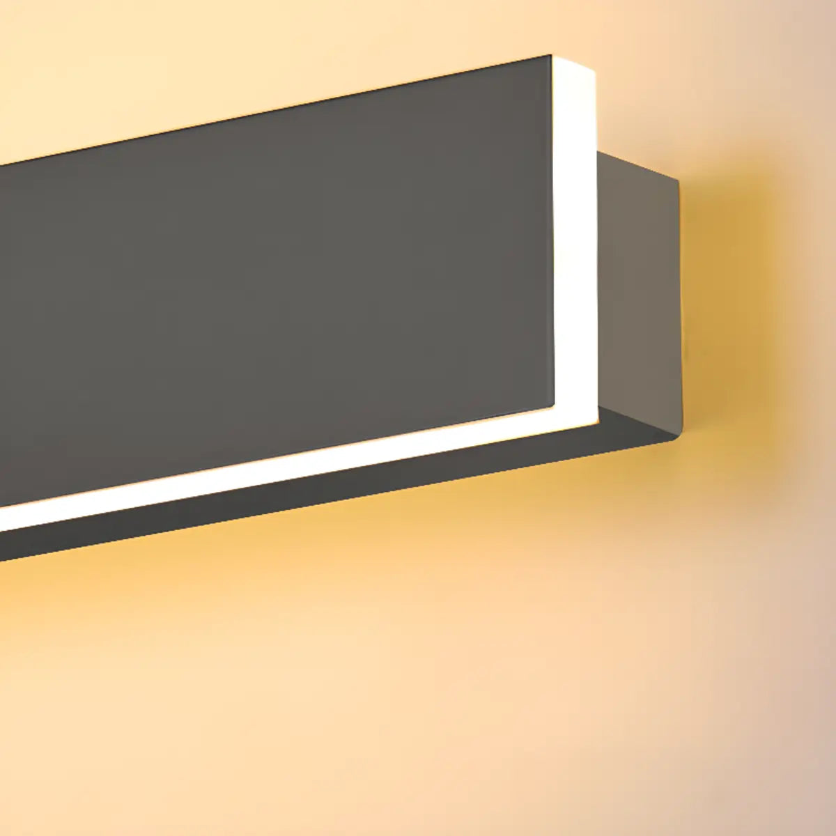 Minimalist Linear Long Outdoor LED Wall Light Black Image - 8