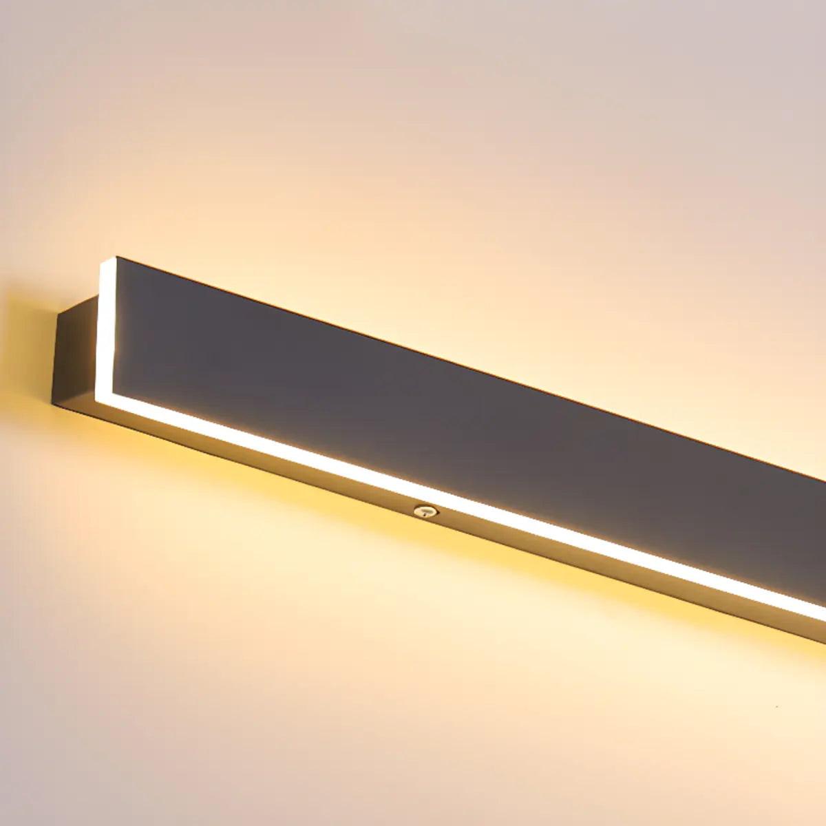 Minimalist Linear Long Outdoor LED Wall Light Black Image - 9