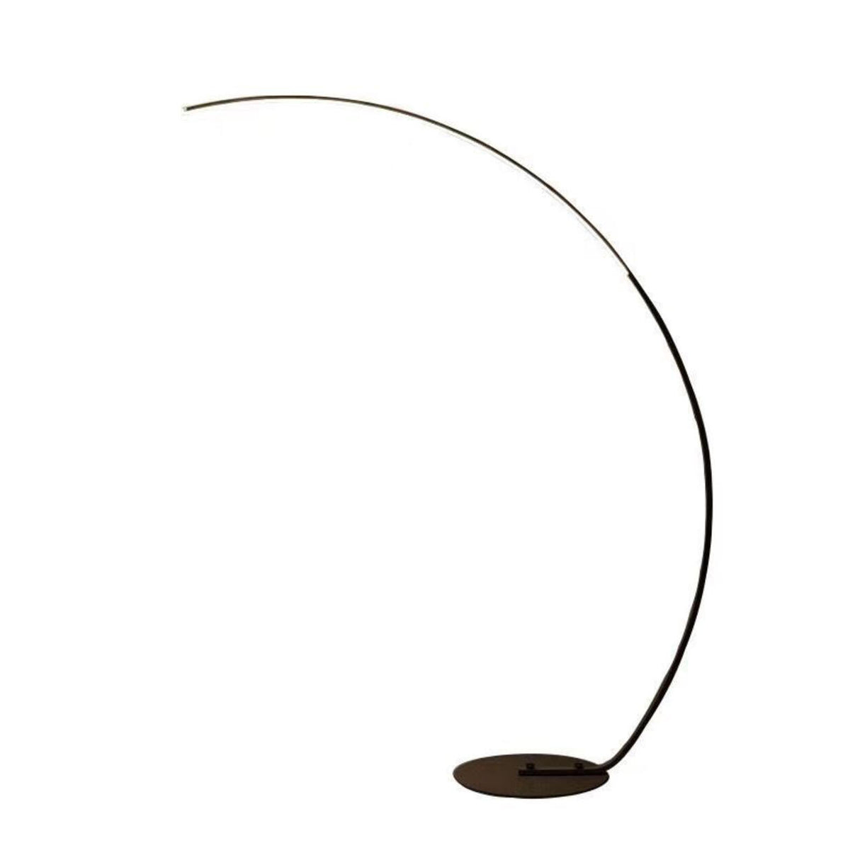 Minimalist Linear Ultra-Slim Arc LED Floor Lamp Image - 7