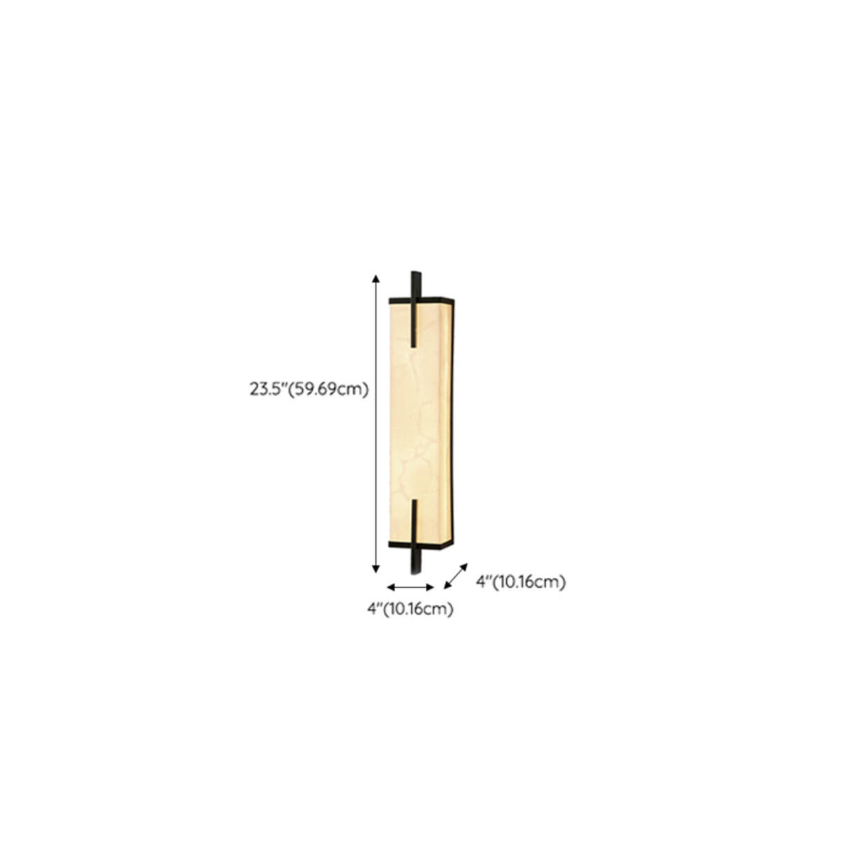 Minimalist Marble Texture Gold Geometric Wall Sconce