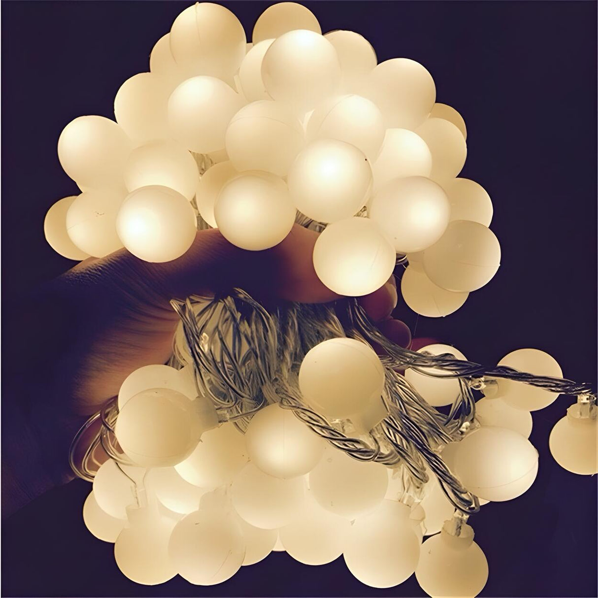 Minimalist Outdoor Ball LED Christmas String Light Image - 7
