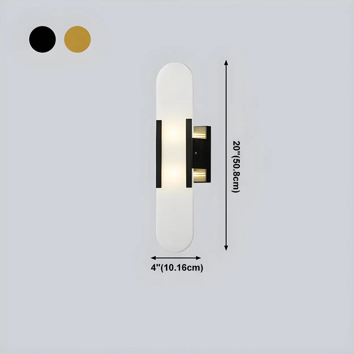 Minimalist Oval Marble Alabaster White Wall Sconce Image - 13