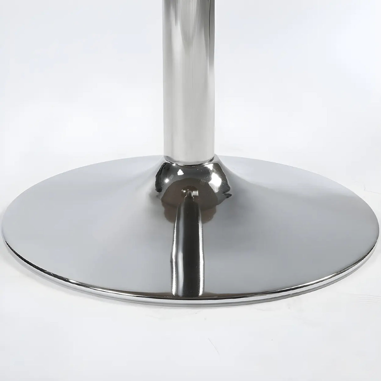 Minimalist Round Glass Black Scratch Resistant Dining Table Image - 9
