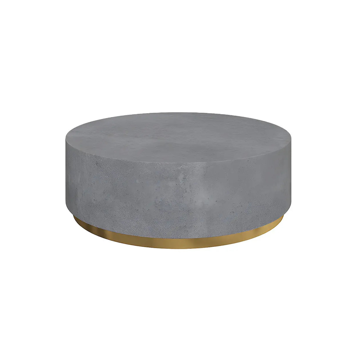 Minimalist Round Wood Top Metal Base Coffee Table Image - 16