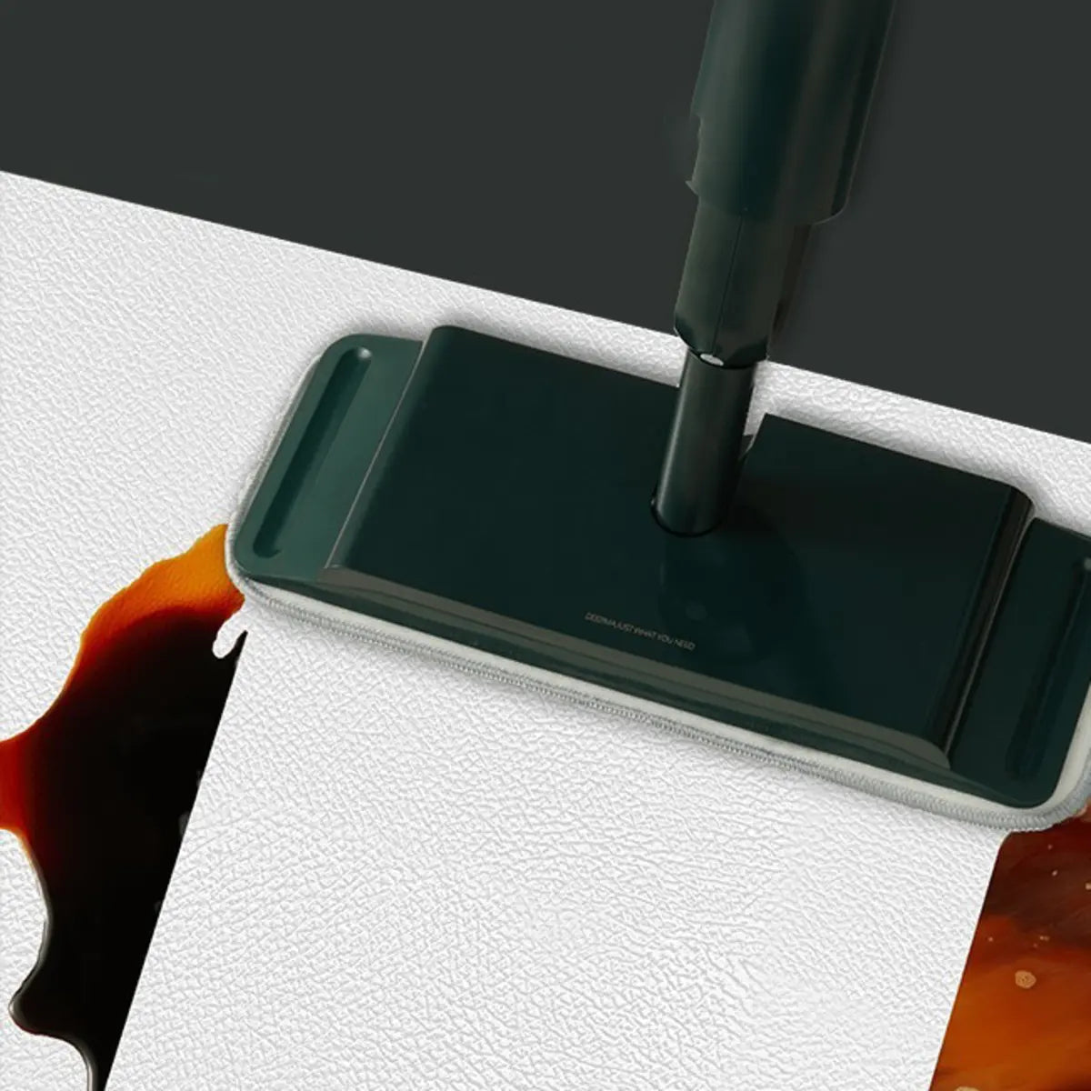 Minimalist Striped Pattern Vinyl Apricot Area Rug Image - 13