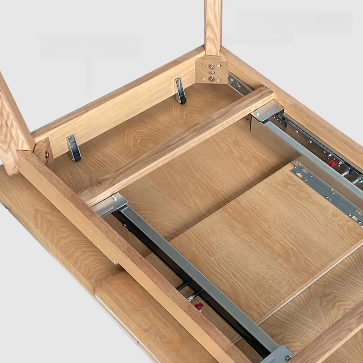 Minimalist White Extendable Rectangle Wood Dining Table Image - 10