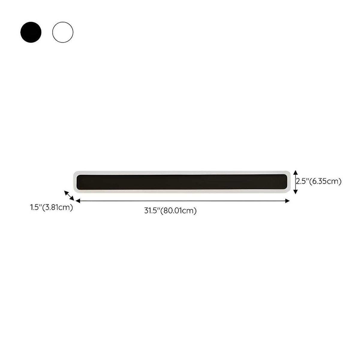 Minimalist White Metal Long Linear LED Wall Sconce Image - 14