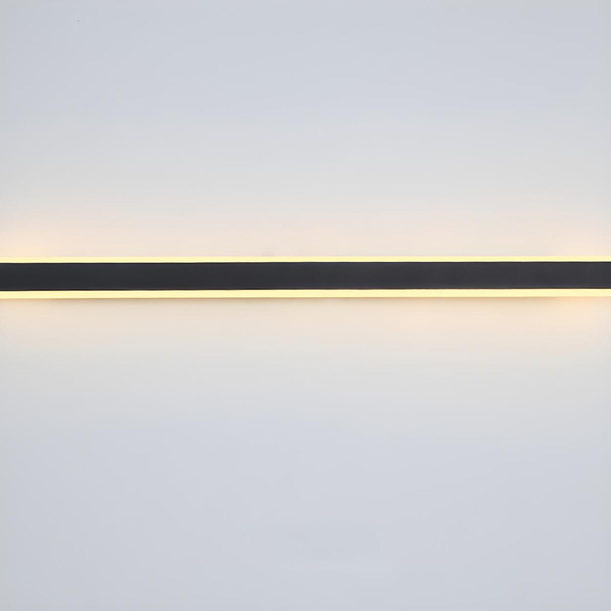 Minimalist White Metal Long Linear LED Wall Sconce Image - 9