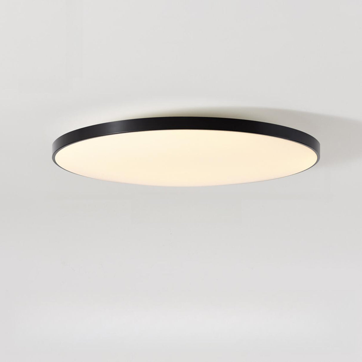 Minimalist White Round LED Flush Mount Ceiling Light Image - 11