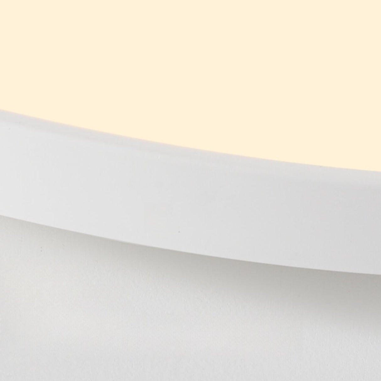 Minimalist White Round LED Flush Mount Ceiling Light Image - 12