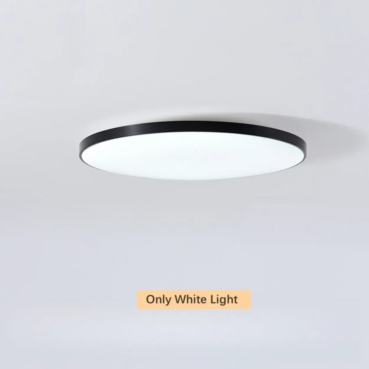 Minimalist White Round LED Flush Mount Ceiling Light Image - 6