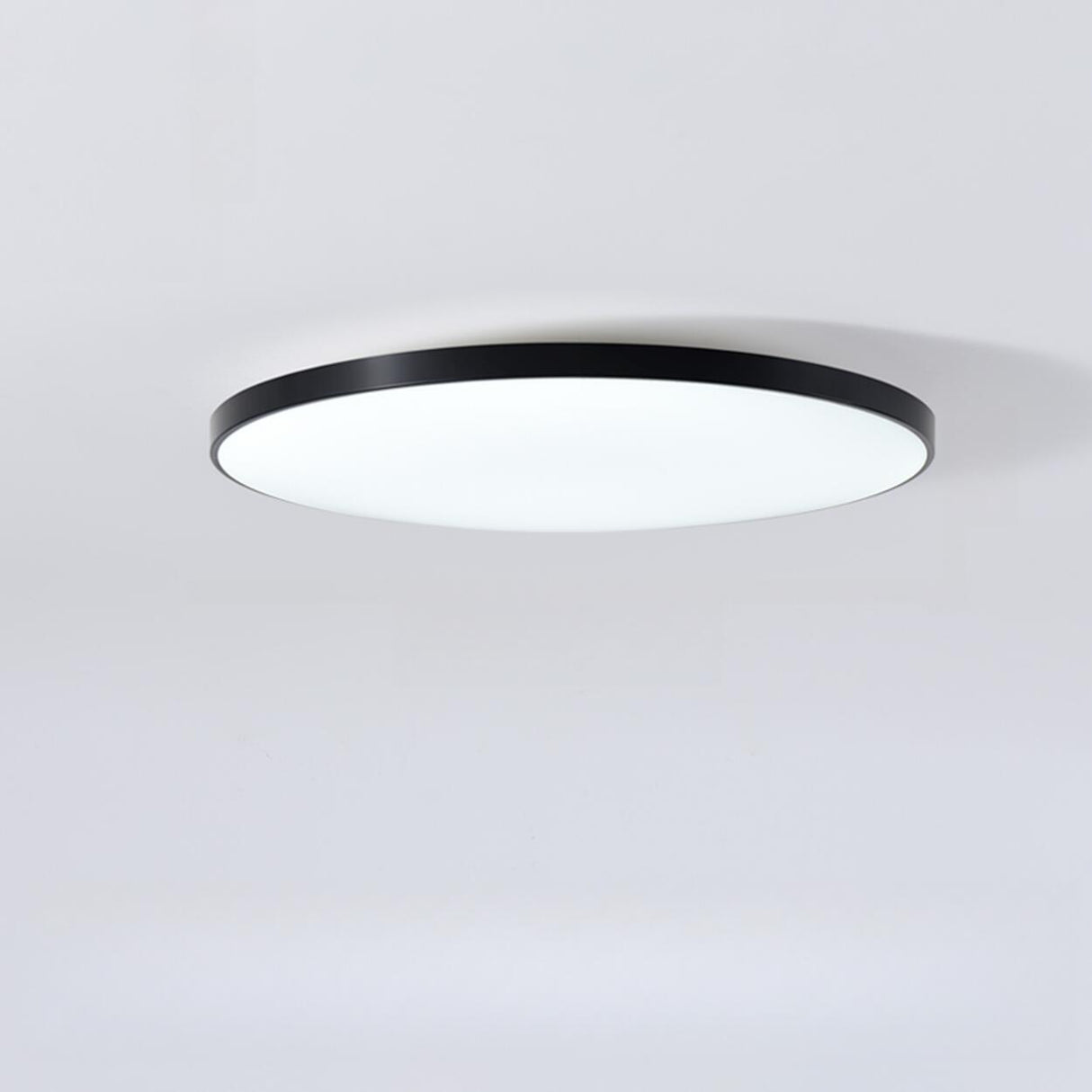 Minimalist White Round LED Flush Mount Ceiling Light Image - 9