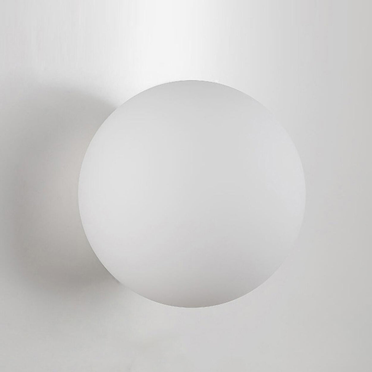 Minimalist White Sphere Glass Ceiling Lamp Hallway Image - 8