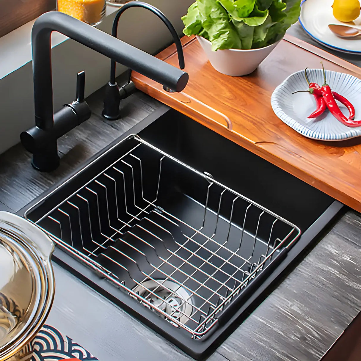 Minimalist White Square Sink for Kitchen Space Image - 29