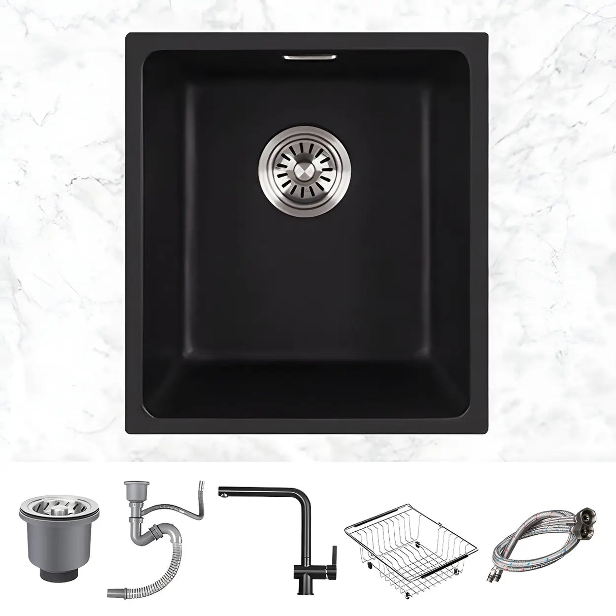 Minimalist White Square Sink for Kitchen Space Image - 7