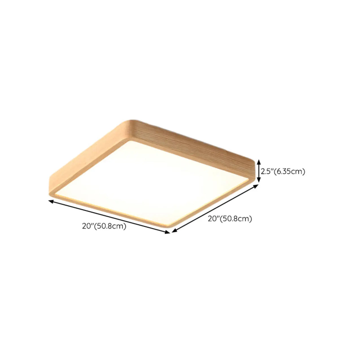 Minimalist Wooden Round LED Flush Mount Ceiling Light Image - 20