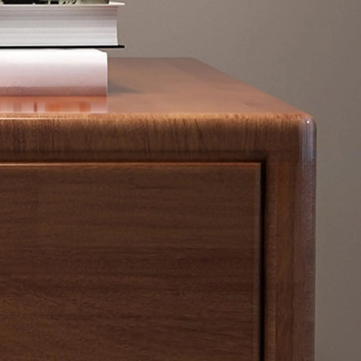 Mobile Vertical Short Wood Filing Cabinet with Drawers Image - 6