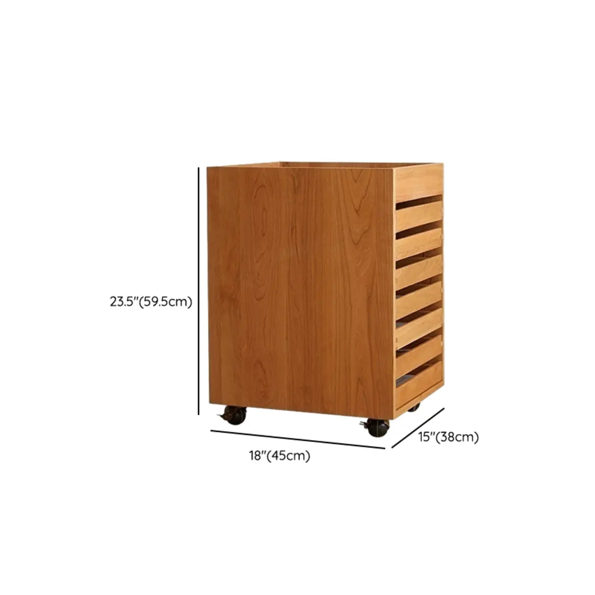 Mobile Vertical Small Wood Filing Cabinet with Drawers