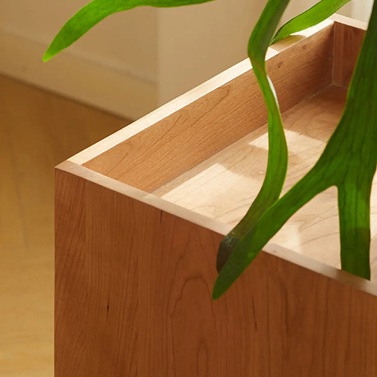 Mobile Vertical Small Wood Filing Cabinet with Drawers Image - 11