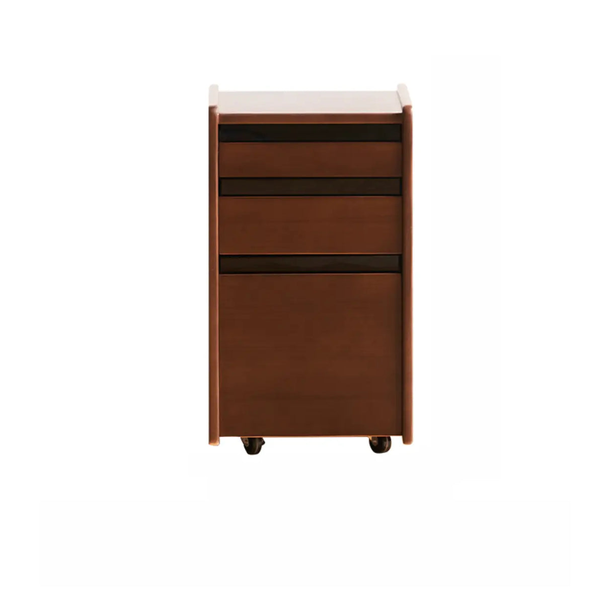Mobile Vertical Wood Drawers Filing Cabinet with Wheels Image - 5
