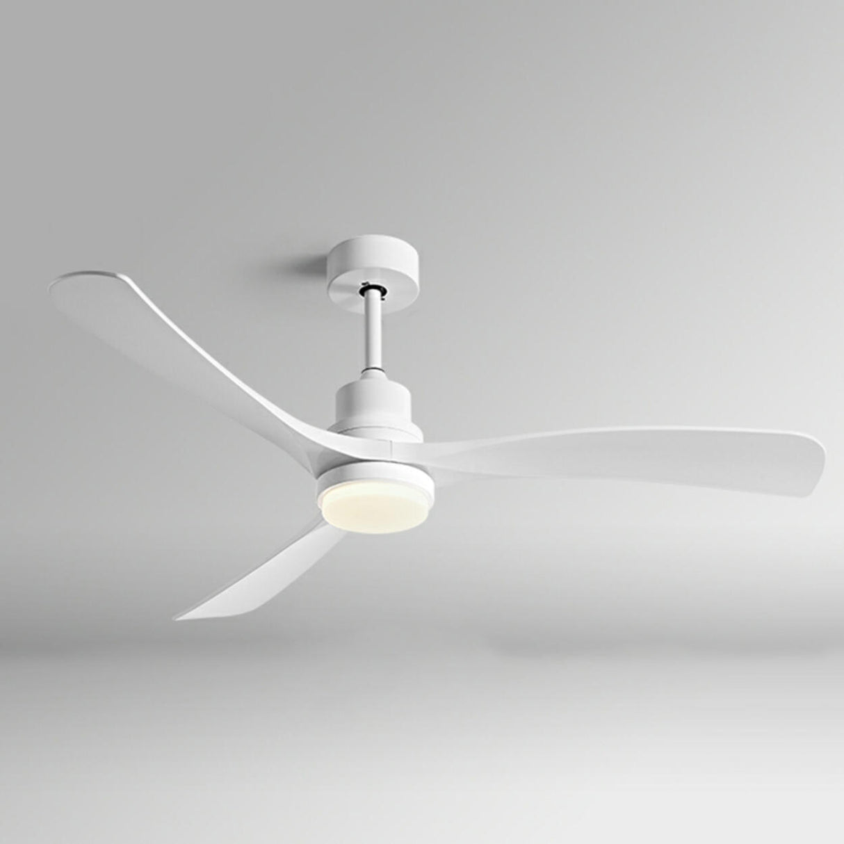 Modern 3 Blade Propeller Ceiling Fan with LED Light Image - 2