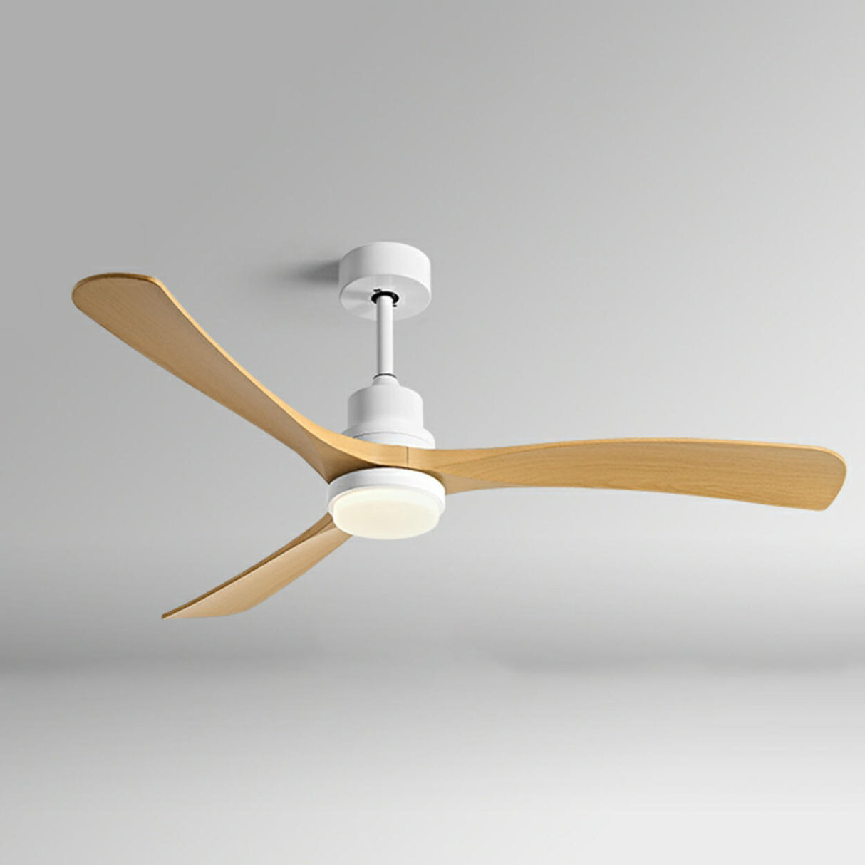 Modern 3 Blade Propeller Ceiling Fan with LED Light Image - 3
