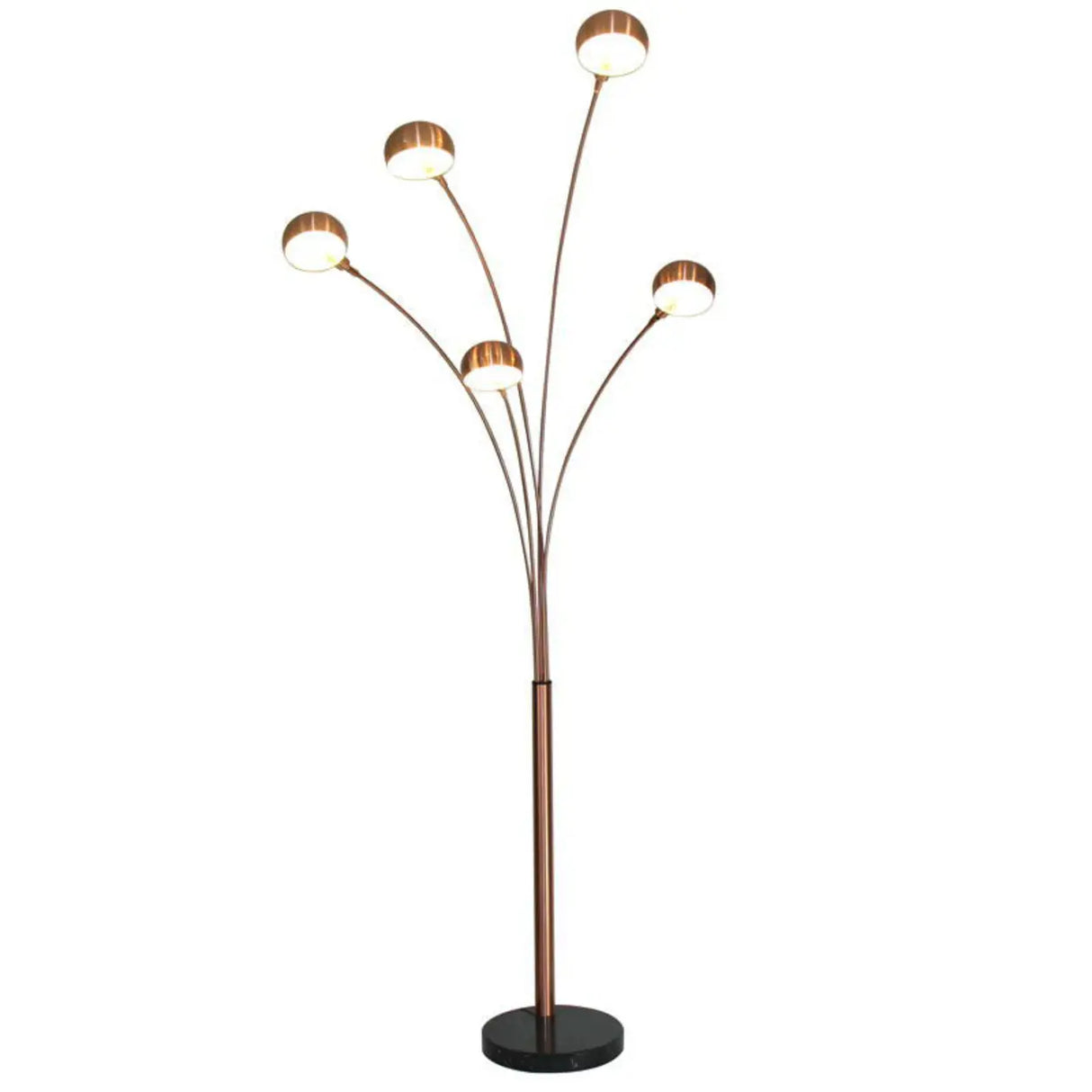 Modern 5-Light Stainless Steel Dome Tree Arc Floor Lamp Image - 4