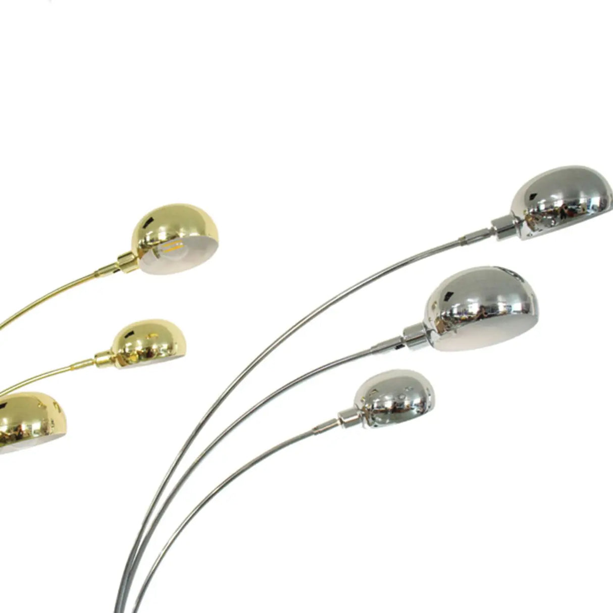 Modern 5-Light Stainless Steel Dome Tree Arc Floor Lamp Image - 5