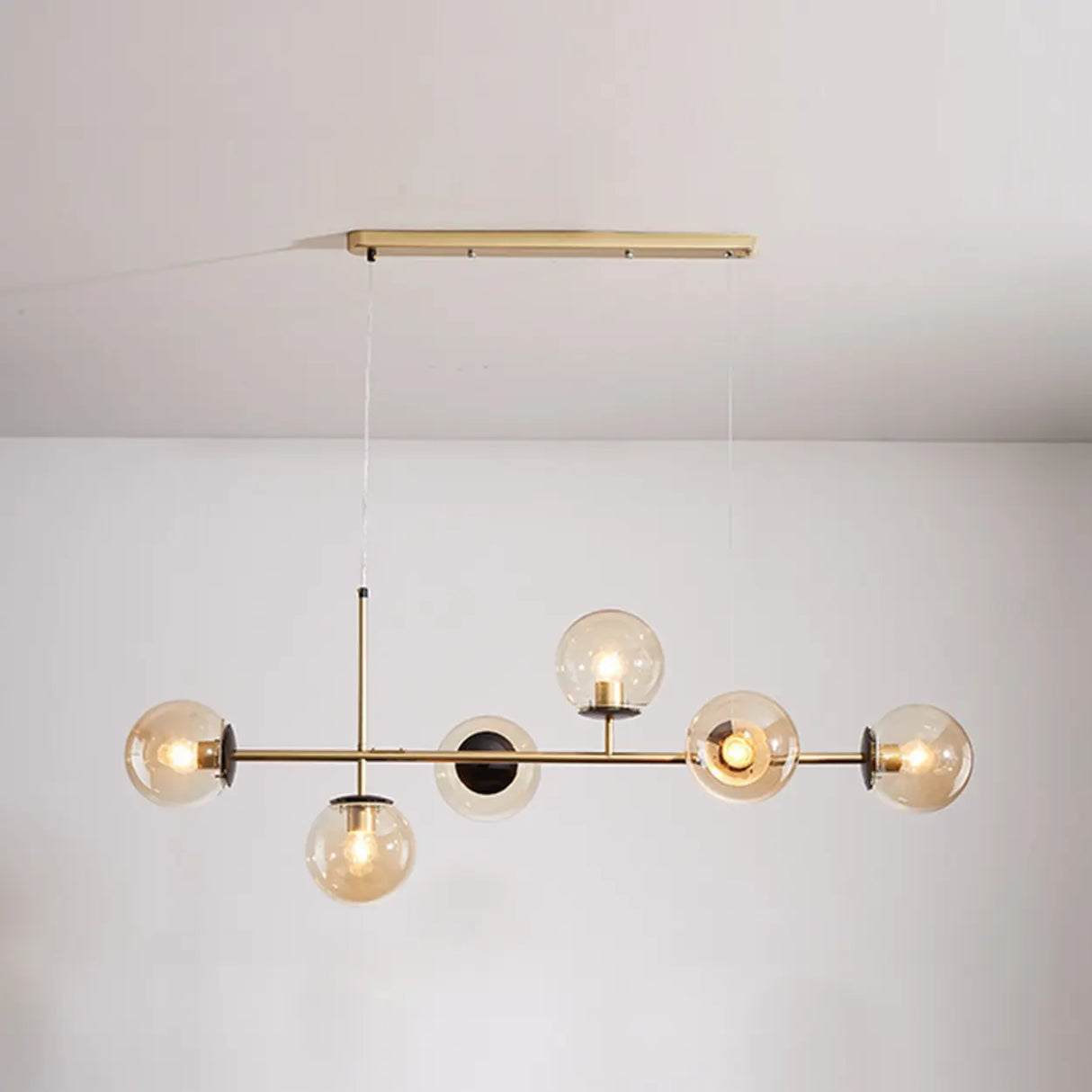 Modern 6-Globe Adjustable Cluster Island Light Fixture Image - 13